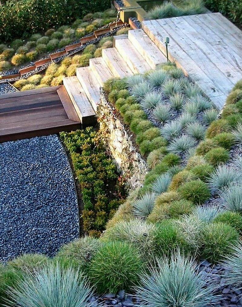 Fifth Inexpensive Landscaping Idea Grass Terrace