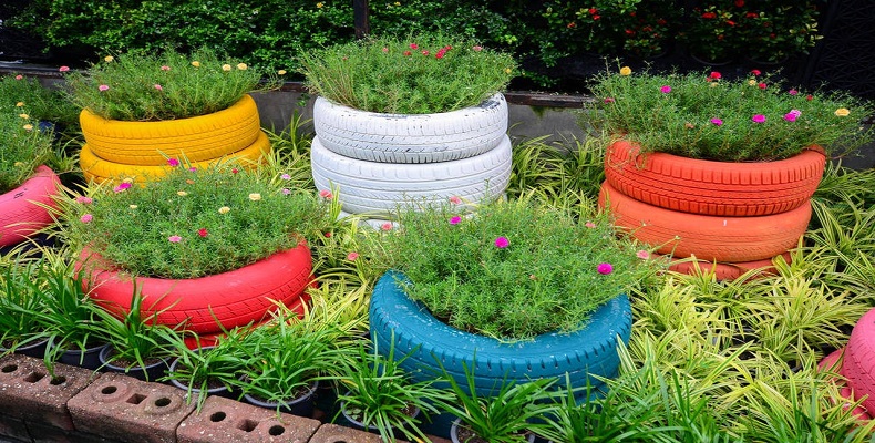 Ninth Inexpensive Landscaping Idea Tyres