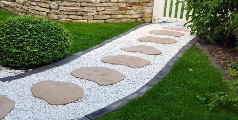 Second Inexpensive Landscaping Ideas Stepping Stones