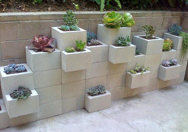 Breeze Block Edging - Landscaping Edging Ideas