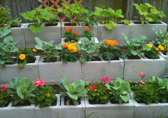 Reusing the unused blocks - Garden Design With Raised Beds
