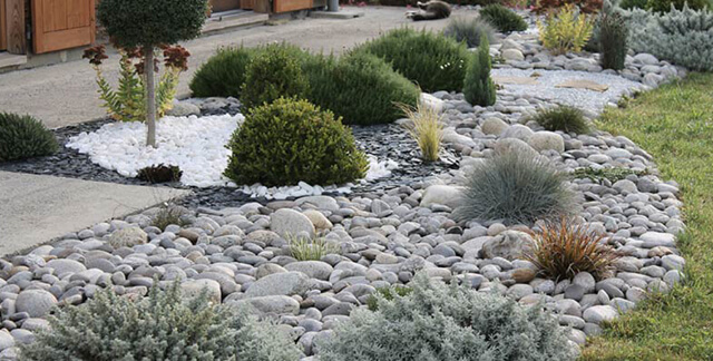 Stone Front Yard - Landscaping Ideas with Rocks