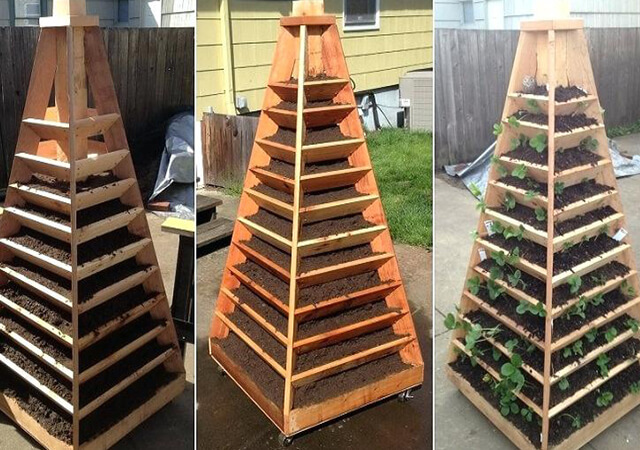 Vertical Pyramid Garden Beds - Garden Design With Raised Beds