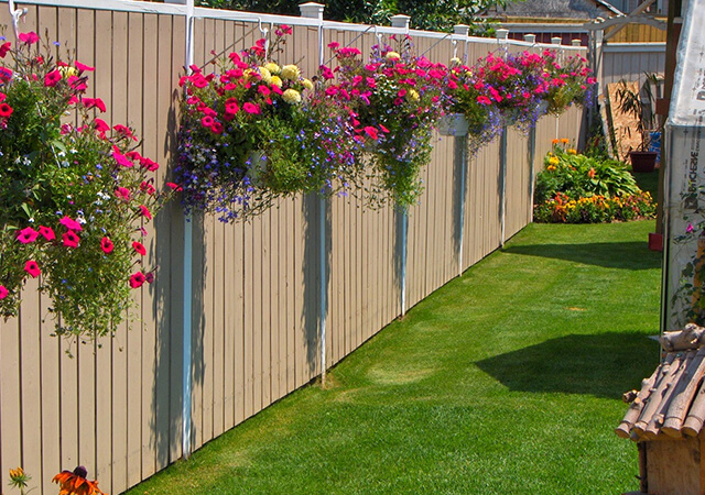 Fencing-with-window-boxes - Garden Fence Ideas